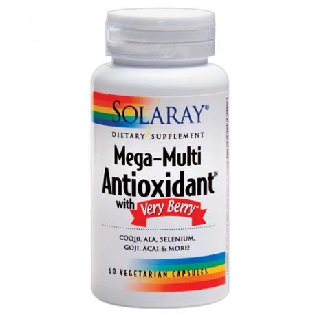 Mega-Multi Antioxidant Very Berry Solaray 60 Cápsulas 